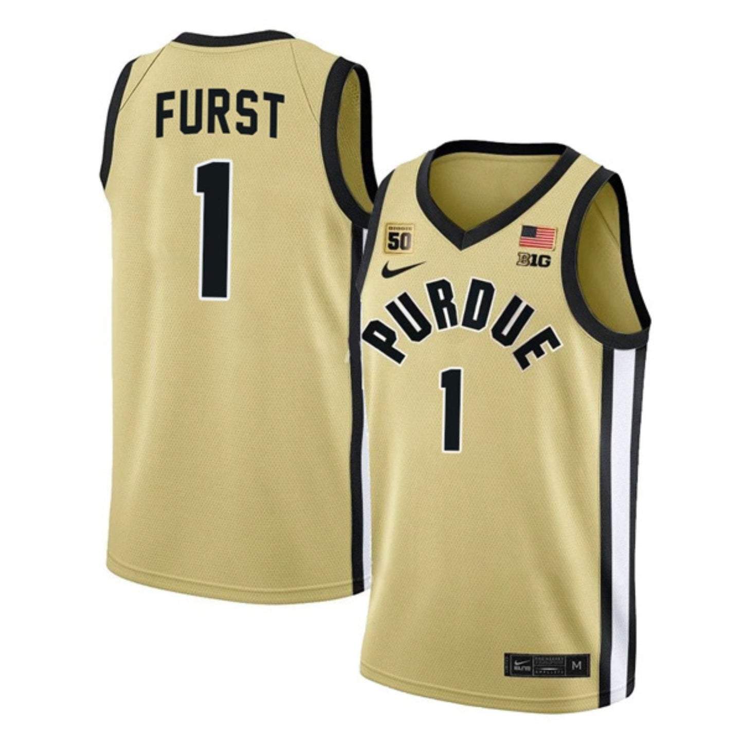NCAAB Caleb Furst Purdue Boilermakers 1 Jersey