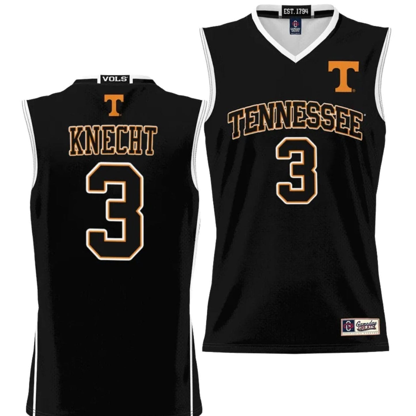 NCAAB Dalton Knecht Tennessee Volunteers 3 Jersey