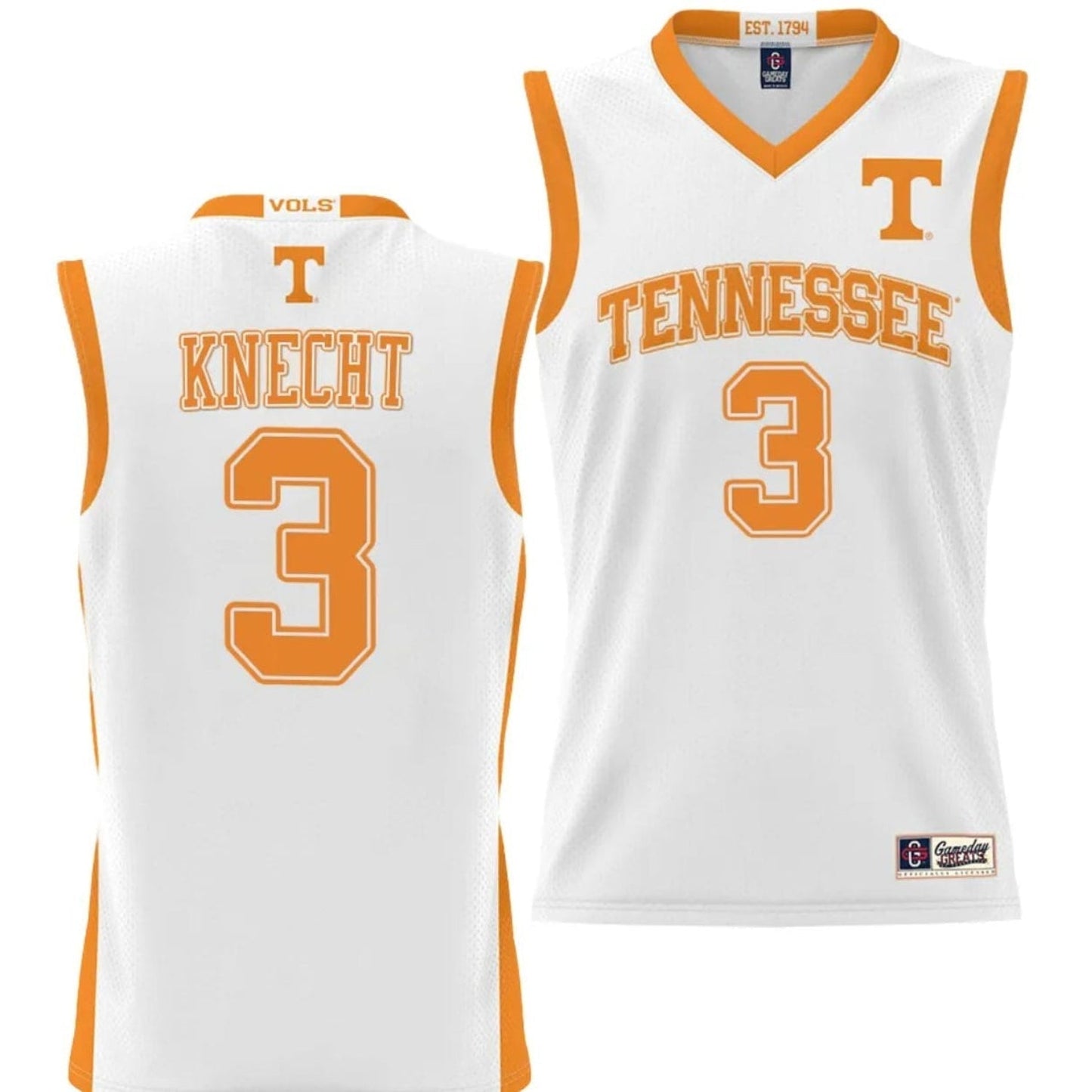 NCAAB Dalton Knecht Tennessee Volunteers 3 Jersey