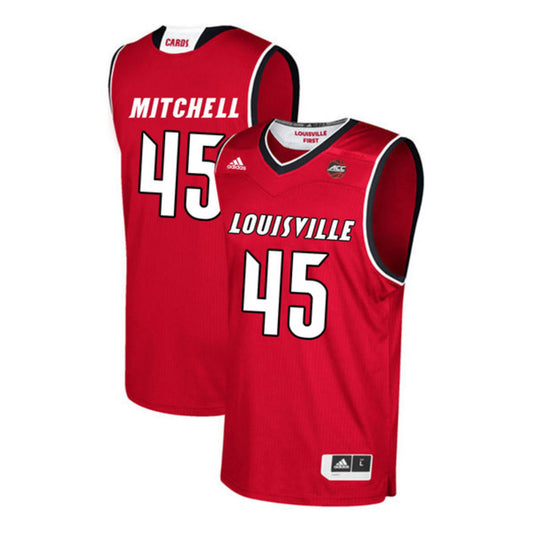 NCAAB Donovan Mitchell Louisville Cardinals 45 Jersey