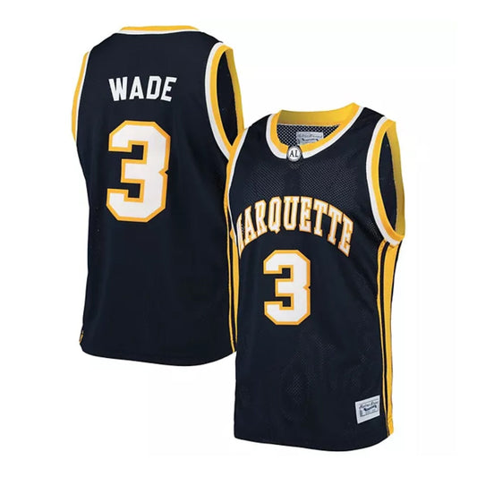 NCAAB Dwyane Wade Marquette Golden Eagles 3 Jersey