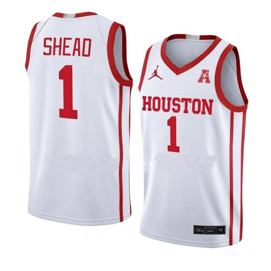NCAAB Jamal Shead Houston Cougars 1 Jersey