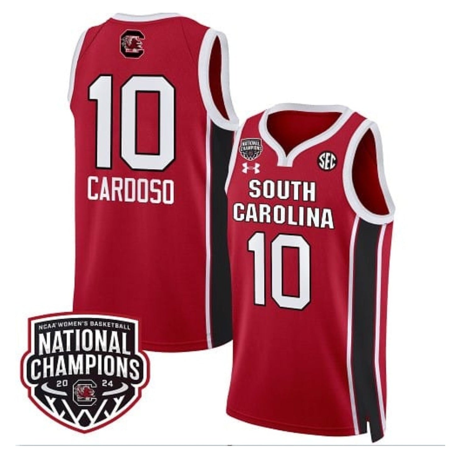 NCAAB Kamilla Cardoso South Carolina Gamecocks 10 Jersey