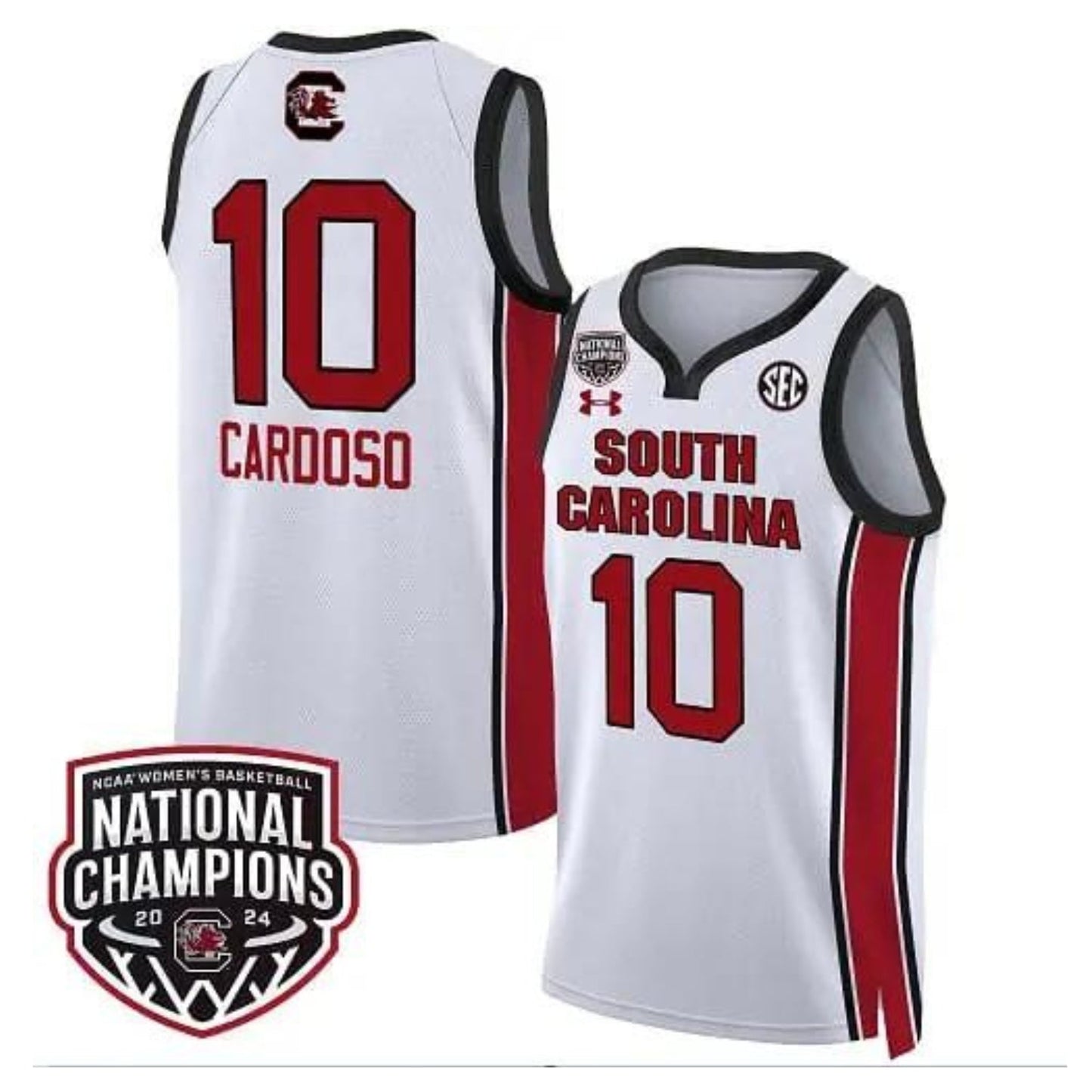 NCAAB Kamilla Cardoso South Carolina Gamecocks 10 Jersey