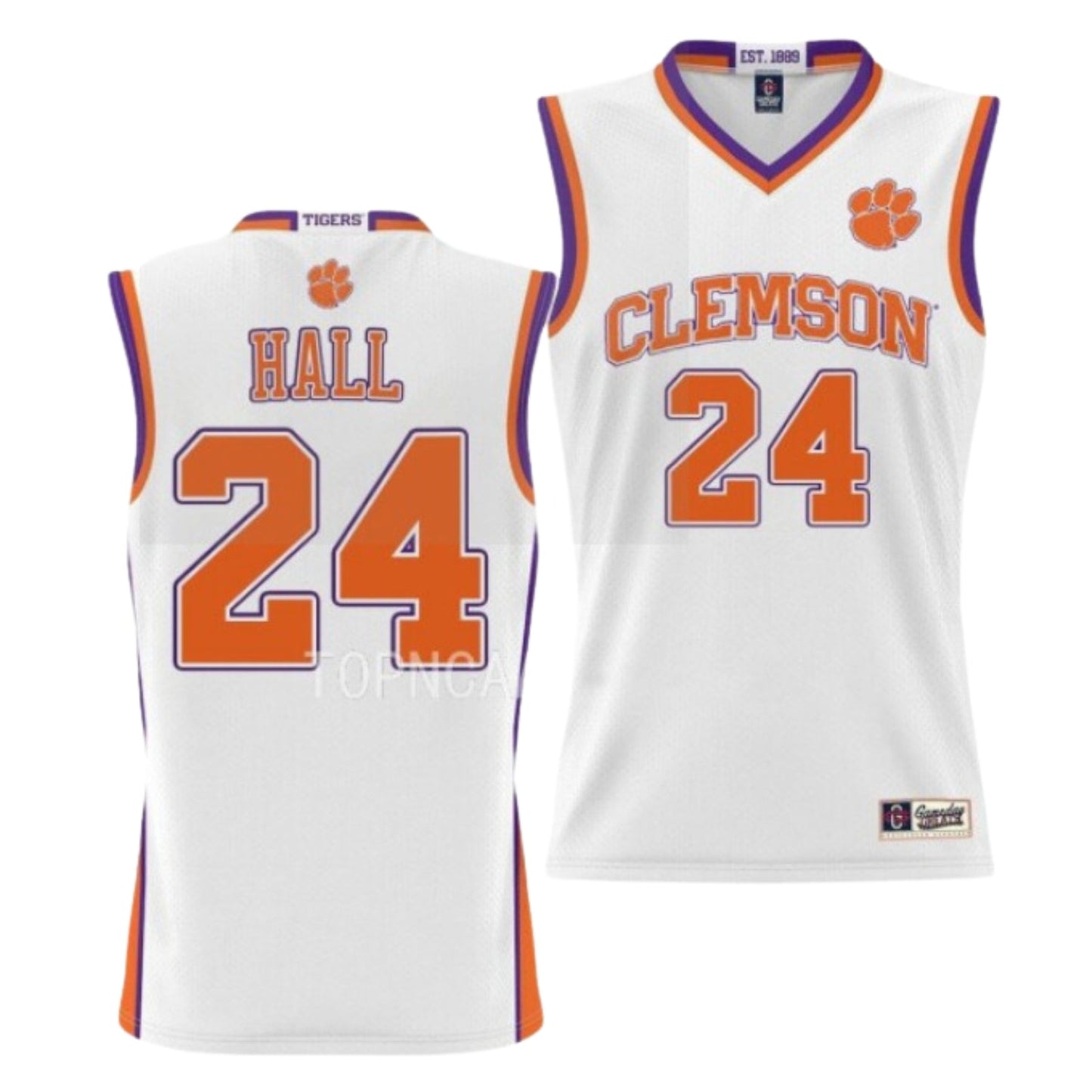 NCAAB PJ Hall Clemson Tigers 24 Jersey