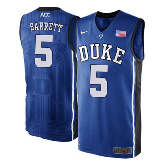 NCAAB RJ Barrett Duke Blue Devils 5 Jersey