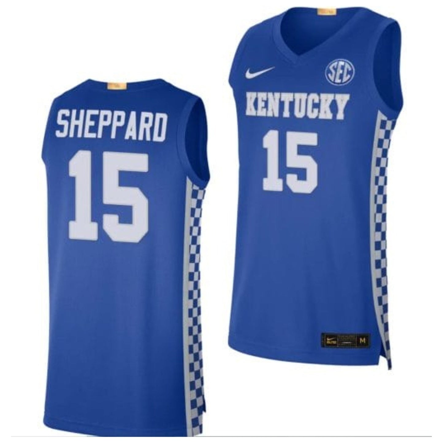 NCAAB Reed Sheppard Kentucky Wildcats 15 Jersey