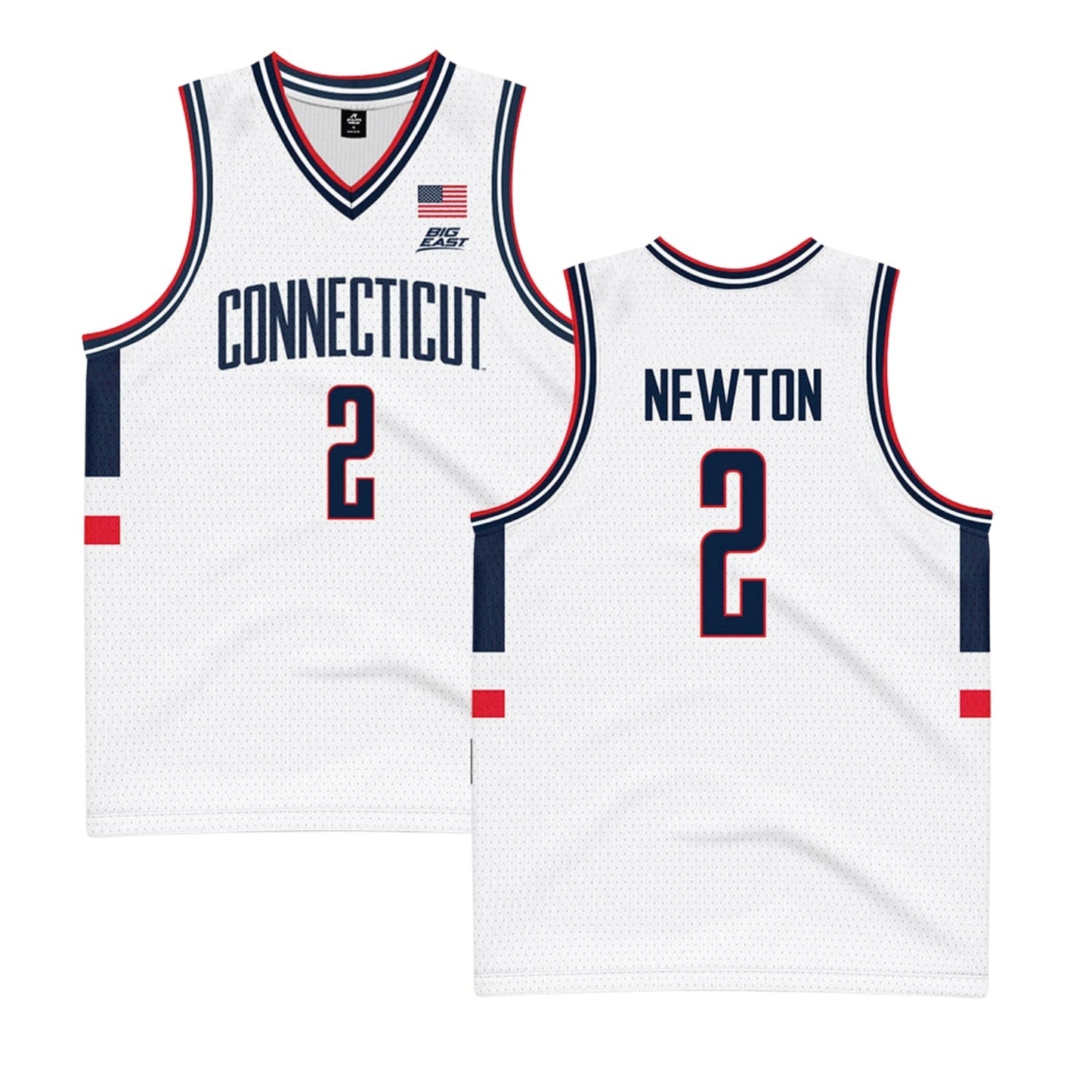NCAAB Tristen Newton UCONN Huskies 2 Jersey