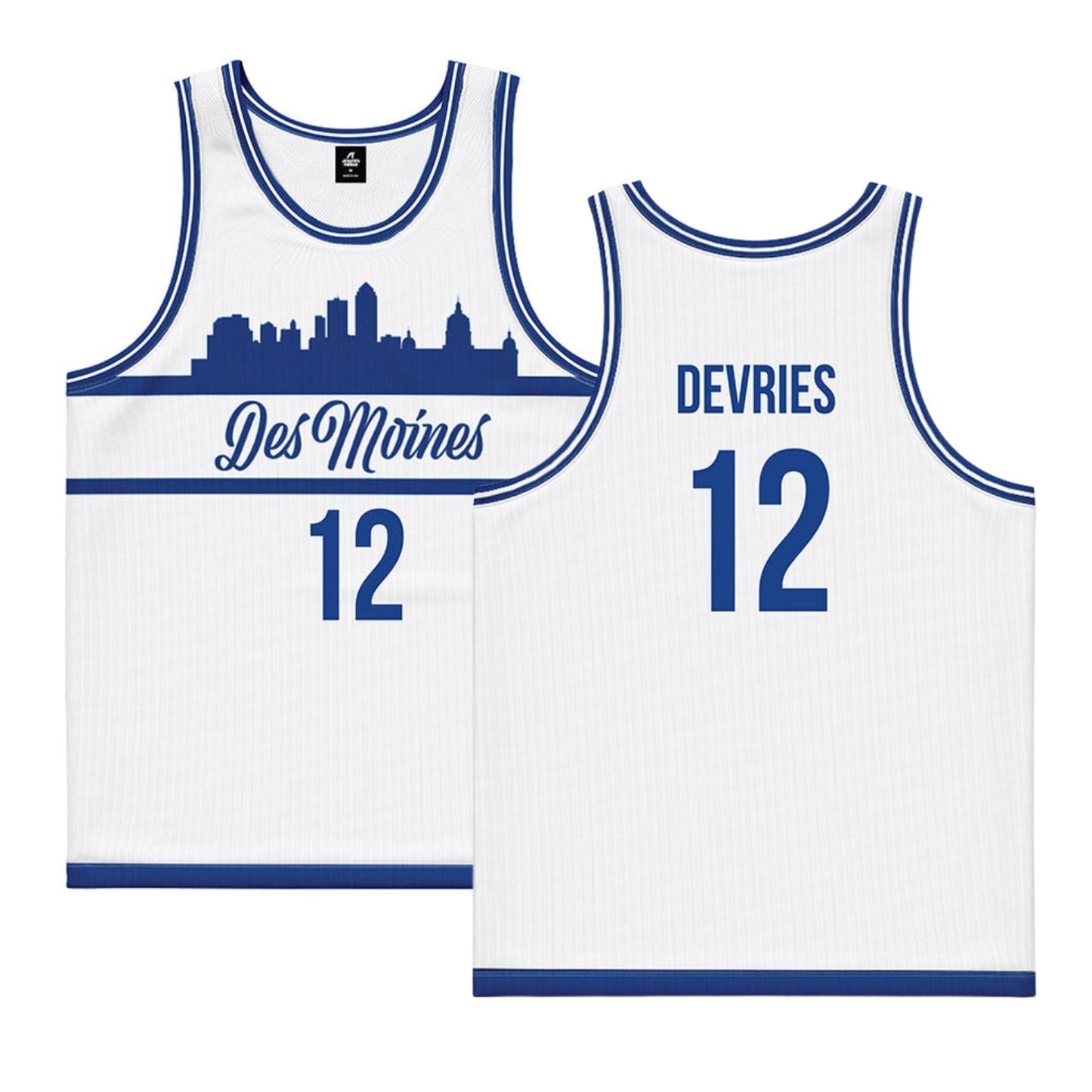 NCAAB Tucker DeVries Drake Bulldogs 12 Jersey