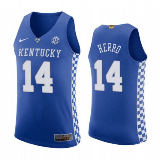 NCAAB Tyler Herro Kentucky Wildcats 14 Jersey
