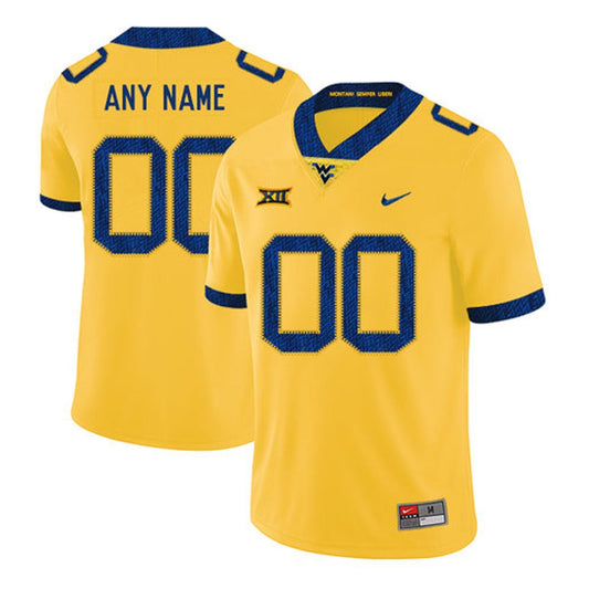 NCAAF West Virginia Mountaineers Custom Jersey