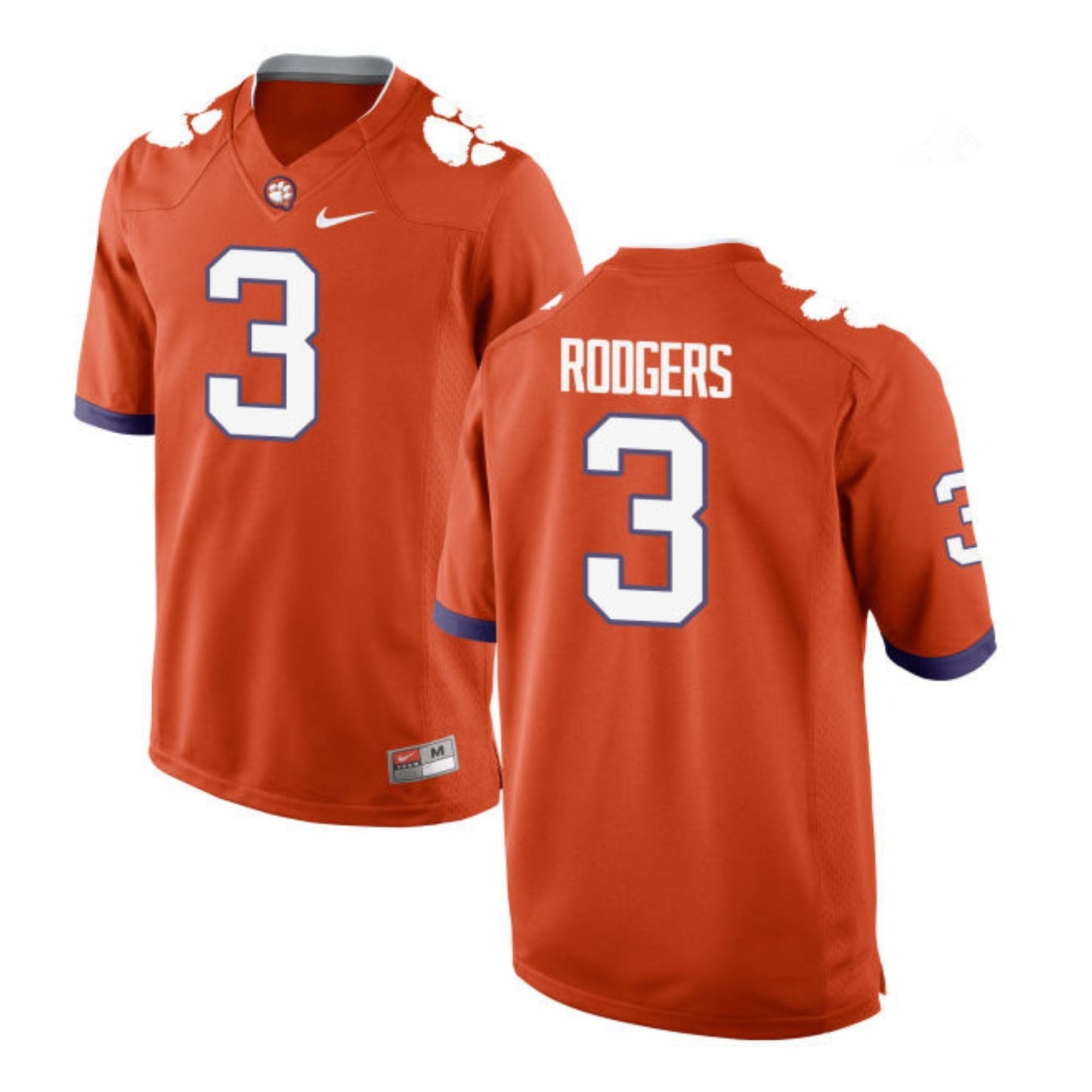 NCAAF Amari Rodgers Clemson Tigers 3 Jersey