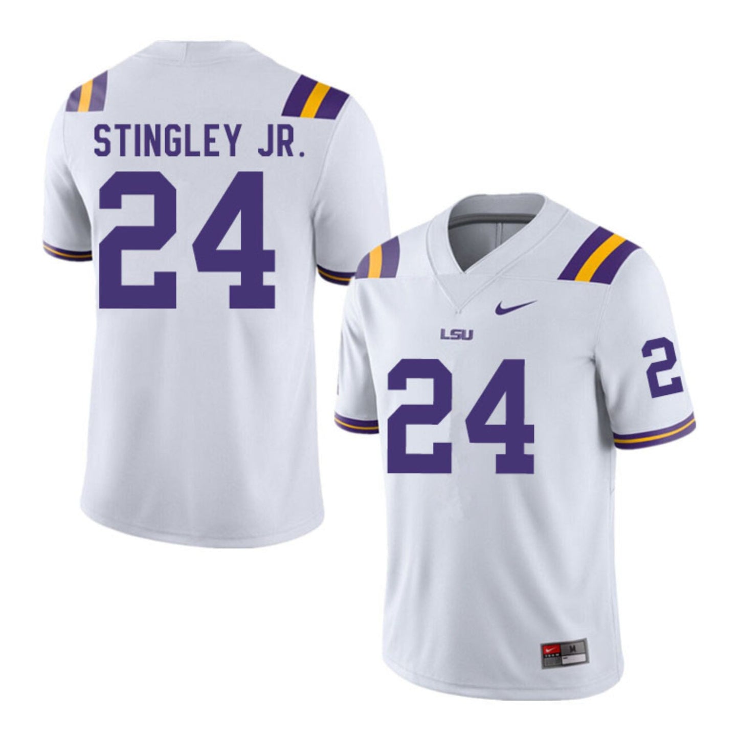 NCAAF Derek Stingley Jr. LSU Tigers 24 Jersey