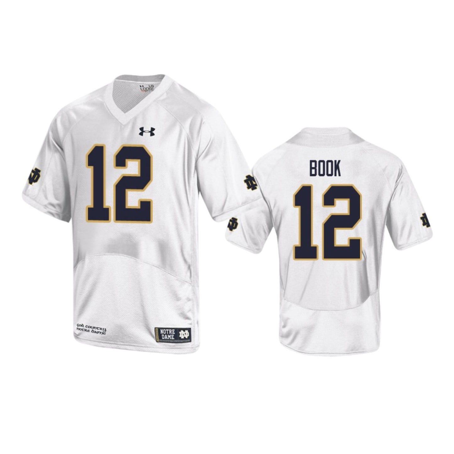 NCAAF Ian Book Notre Dame Fighting Irish 12 Jersey
