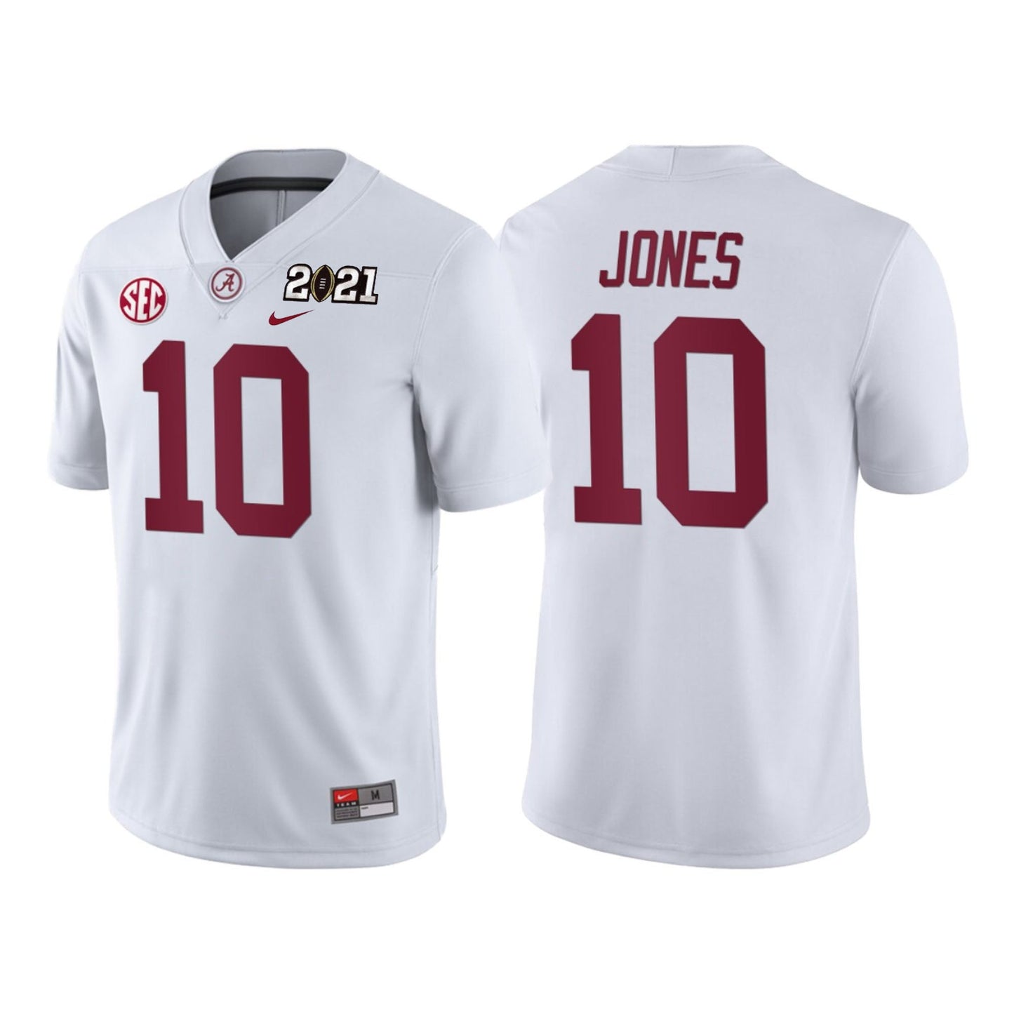 NCAAF Mac Jones Alabama Crimson Tide 10 Jersey