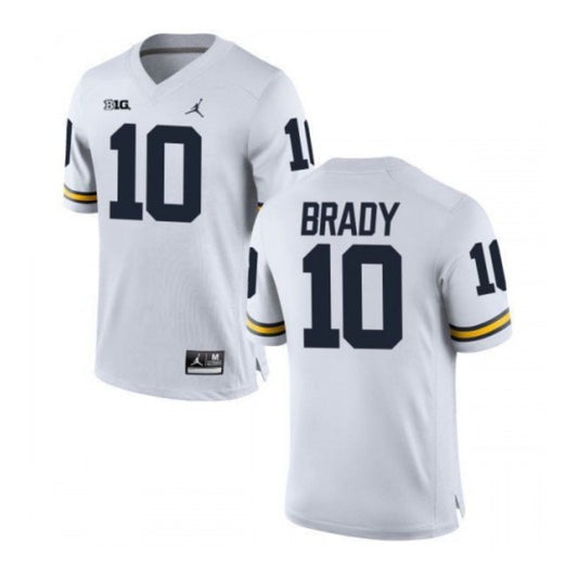 NCAAF Tom Brady Michigan Wolverines 10 Jersey