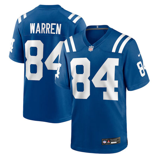 Football Tyler Warren Indianapolis Colts 2025 Football Draft First Round Pick Game Jersey - Royal
