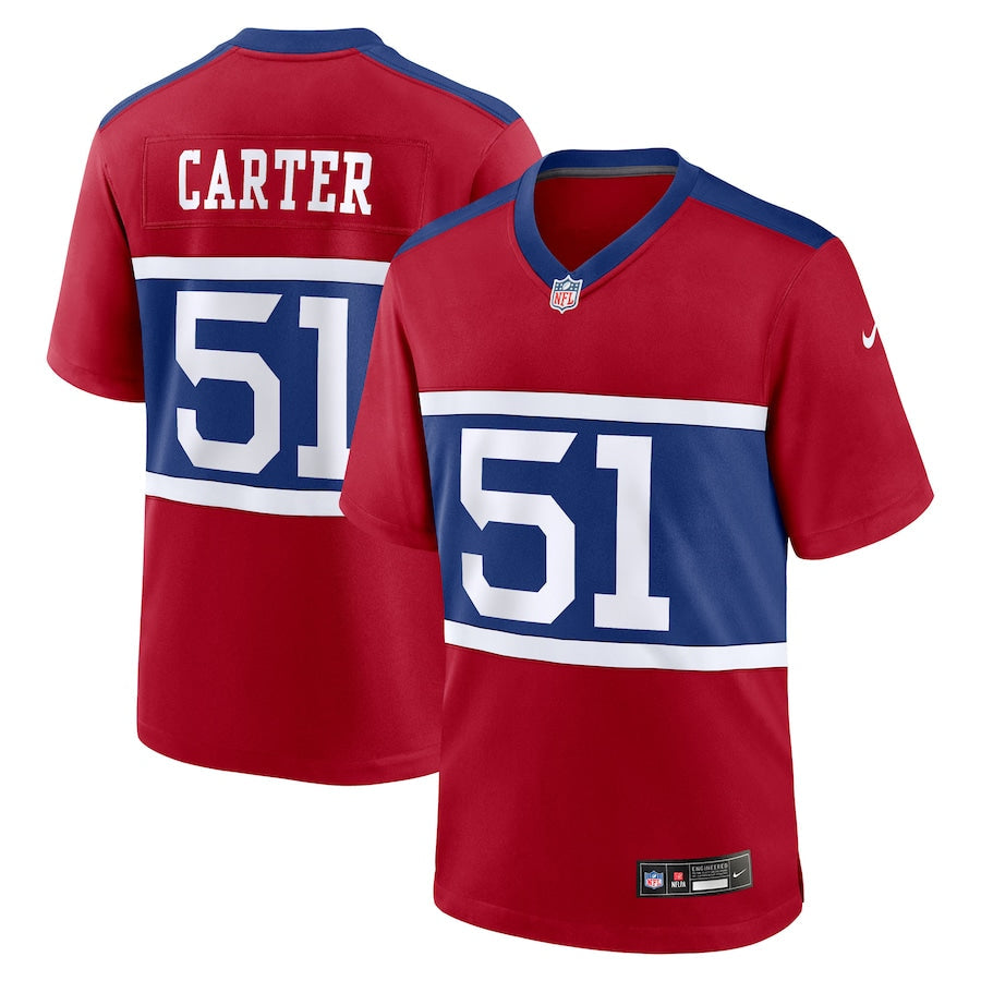 Football Abdul Carter New York Giants 2025 Football Draft First Round Pick Game Jersey