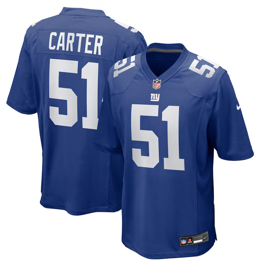 Football Abdul Carter New York Giants 2025 Football Draft First Round Pick Game Jersey