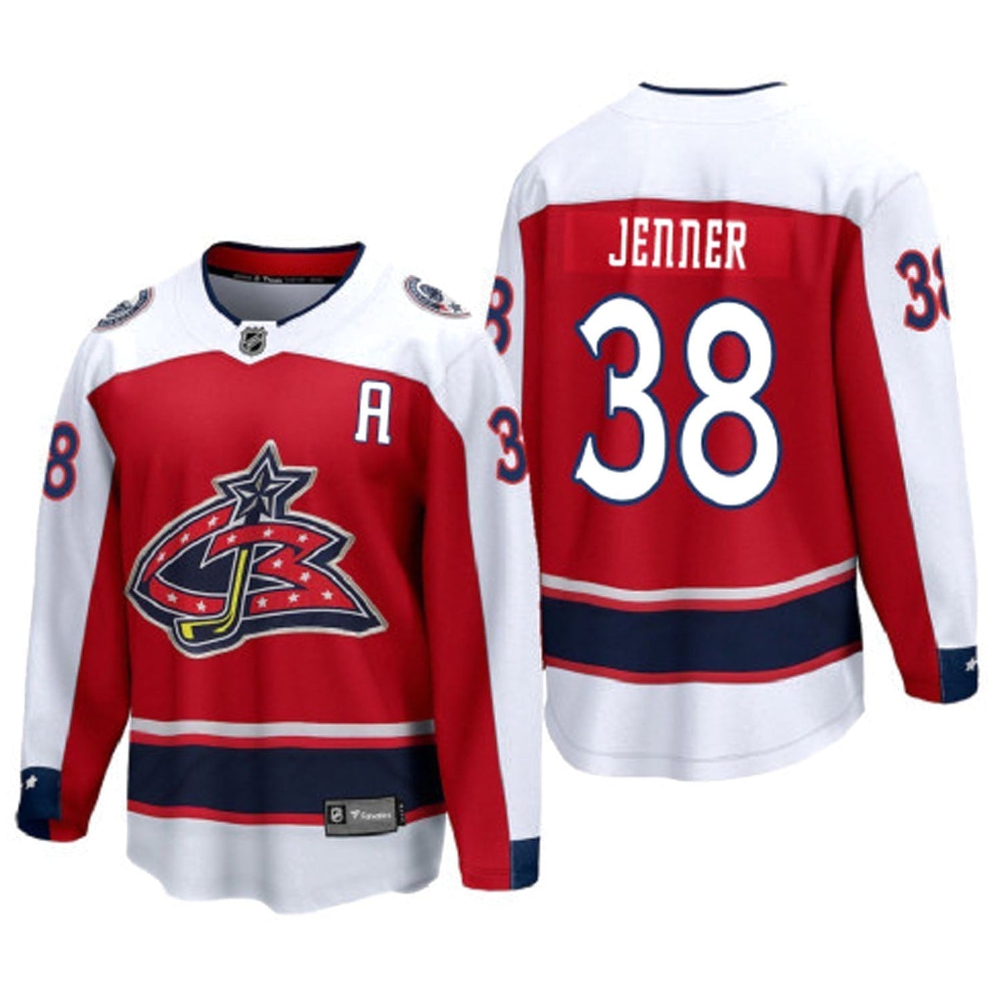 Hockey Boone Jenner Columbus Blue Jackets 38 Jersey