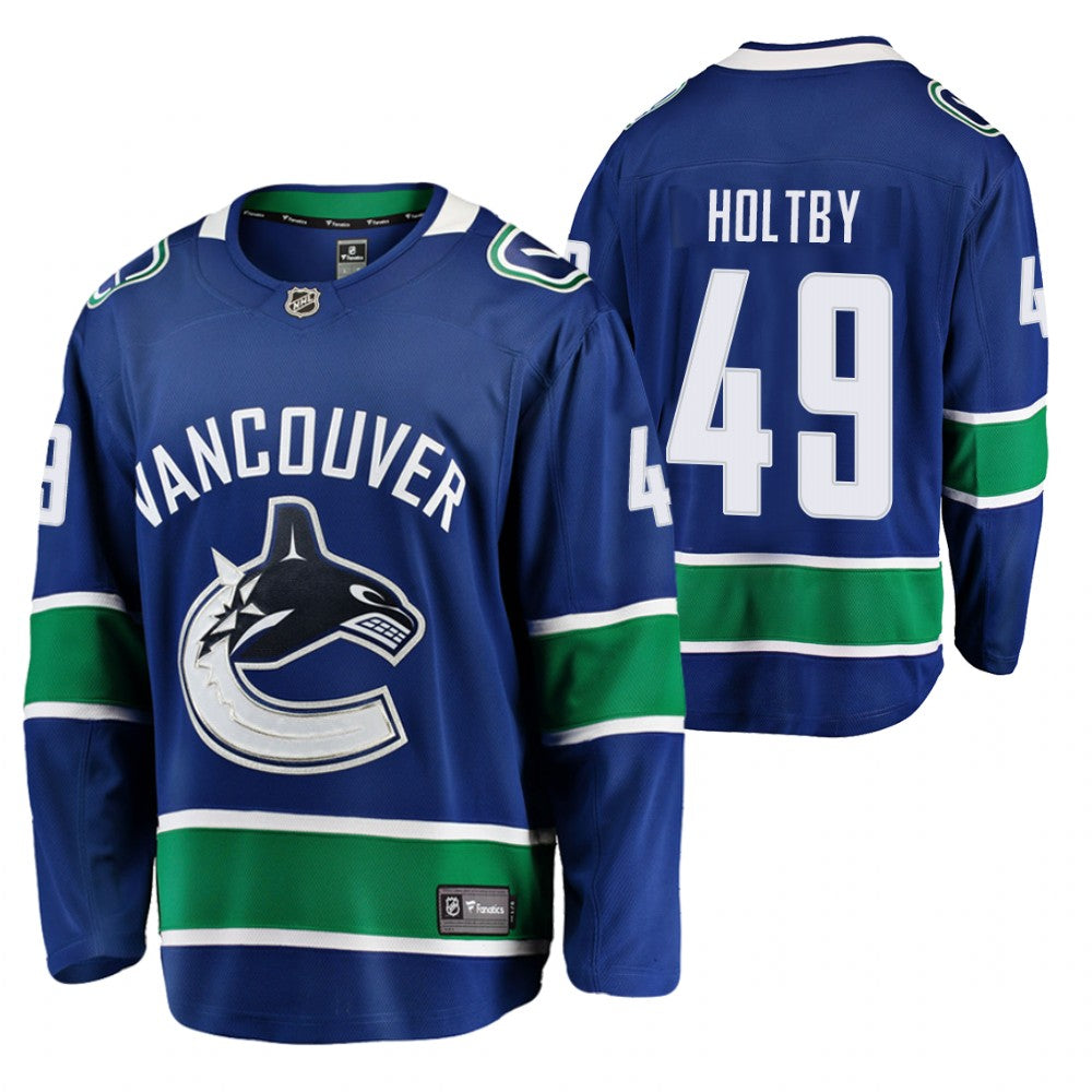 Hockey Braden Holtby Vancouver Canucks 49 Jersey