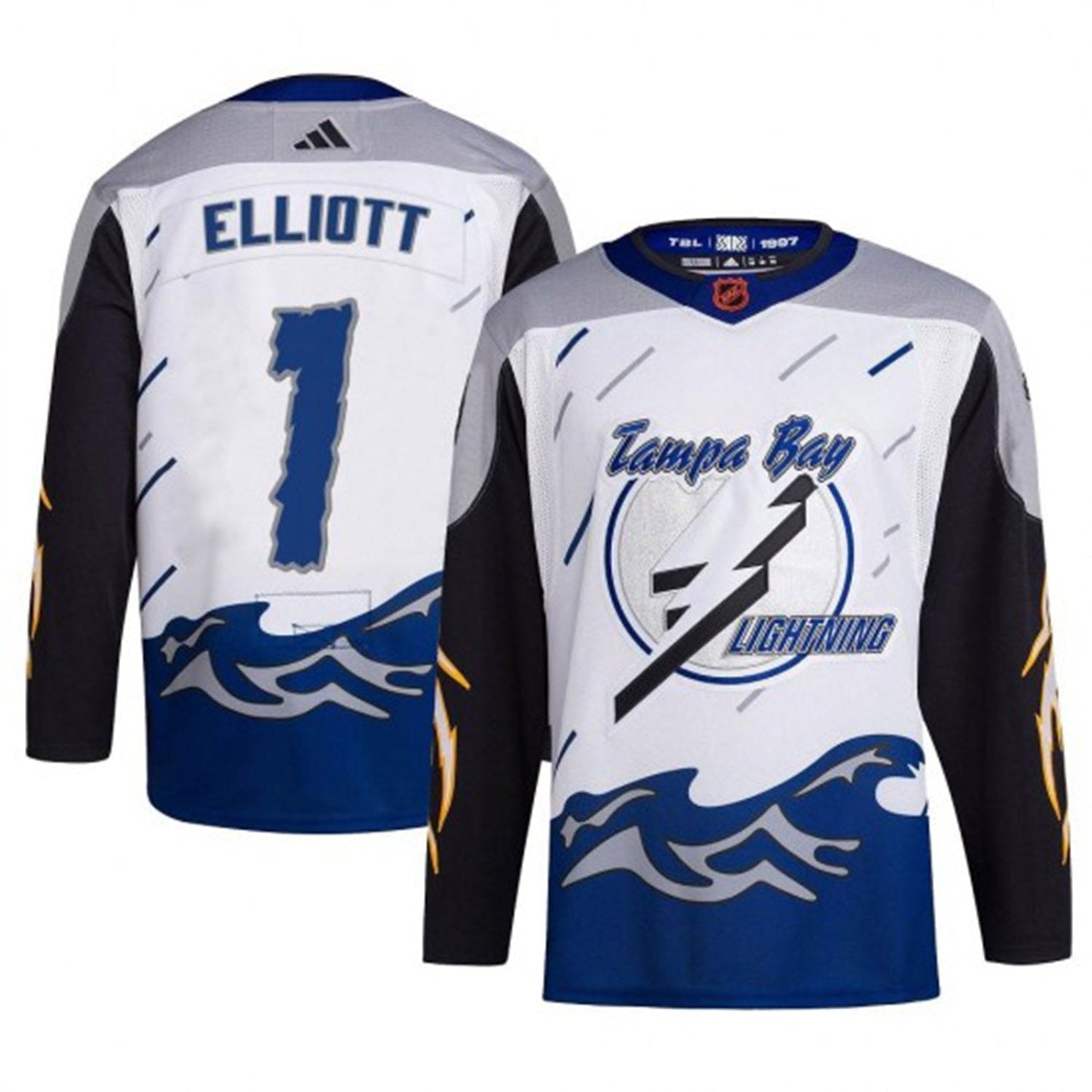 Hockey Brian Elliott Tampa Bay Lightning 1 Jersey