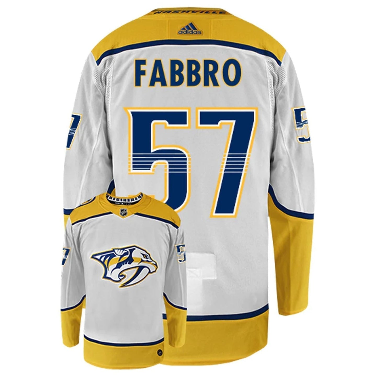 Hockey Dante Fabbro Nashville Predators 57 Jersey