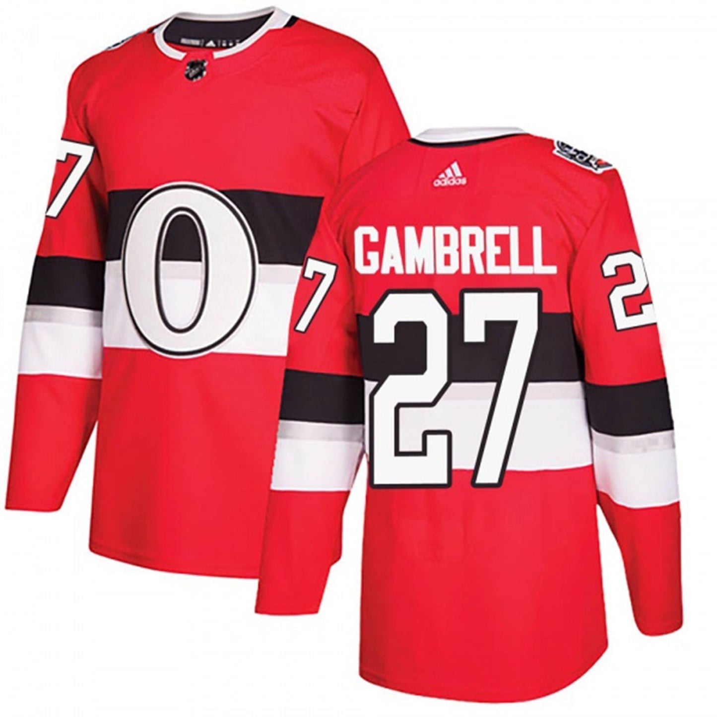 Hockey Dylan Gambrell Ottawa Senators 27 Jersey
