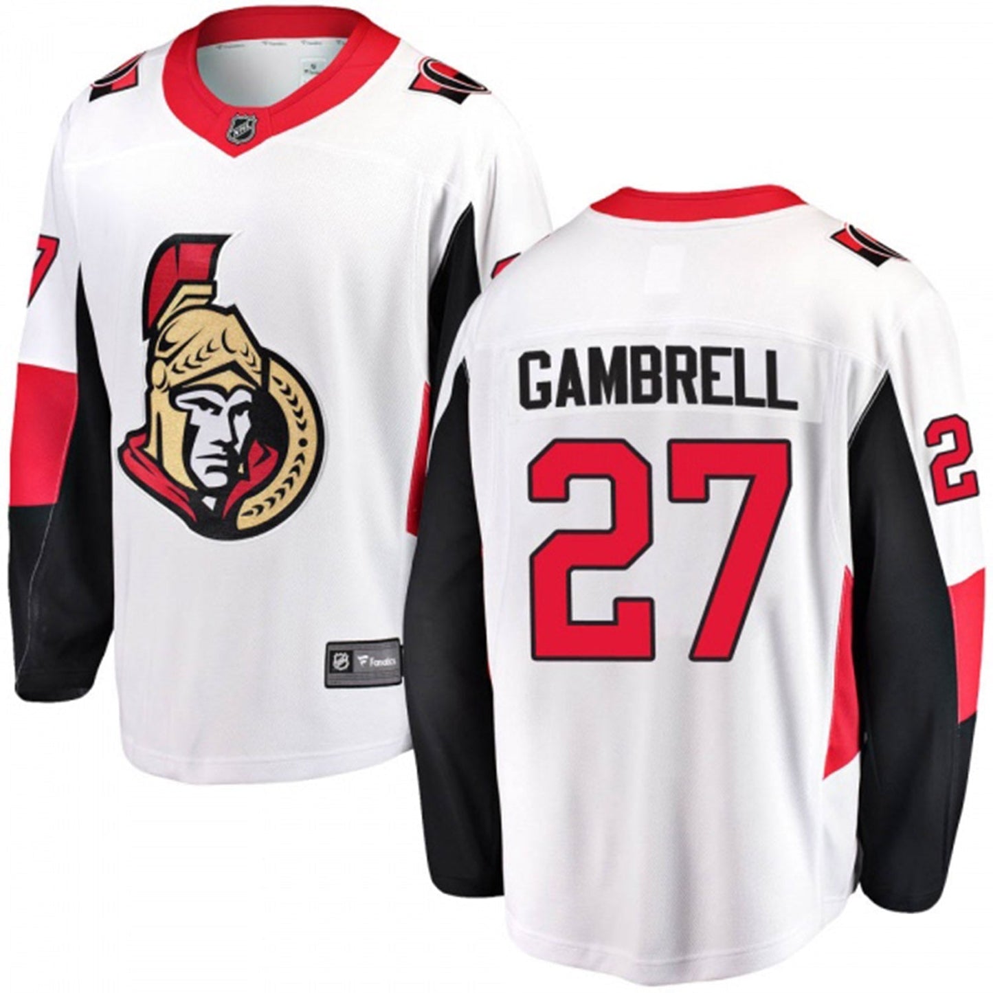 Hockey Dylan Gambrell Ottawa Senators 27 Jersey