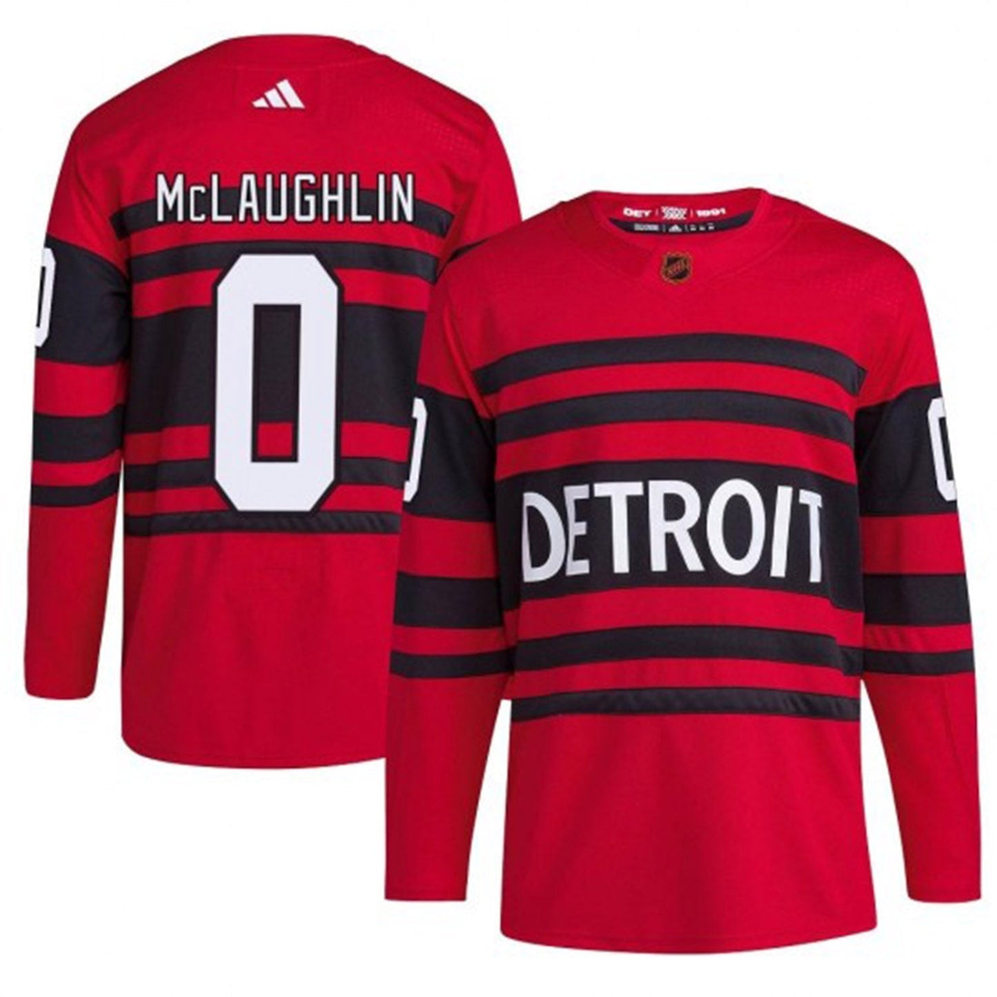 Hockey Dylan McLaughlin Detroit Red Wings 0 Jersey