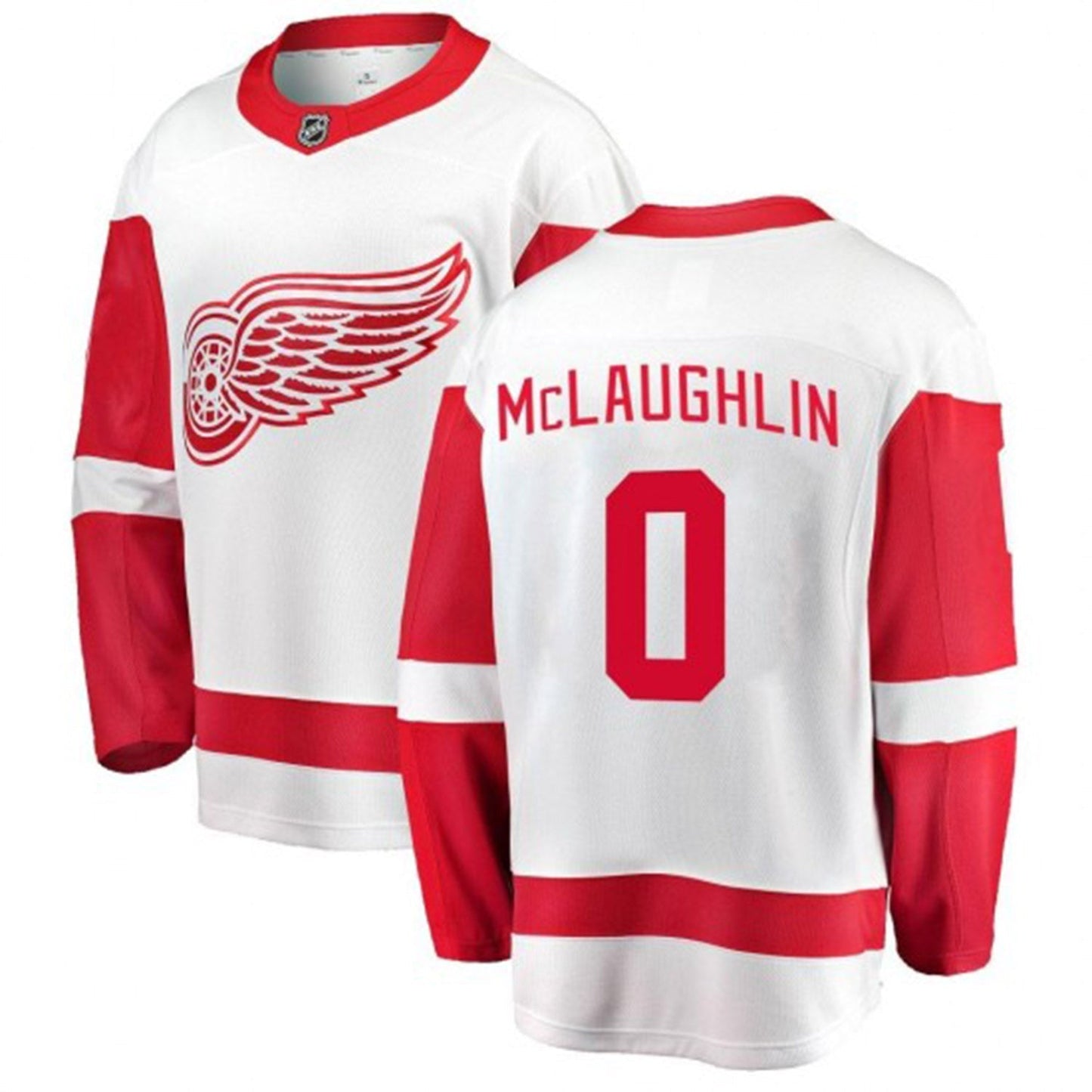 Hockey Dylan McLaughlin Detroit Red Wings 0 Jersey
