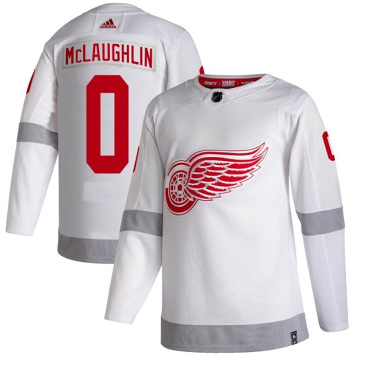 Hockey Dylan McLaughlin Detroit Red Wings 0 Jersey
