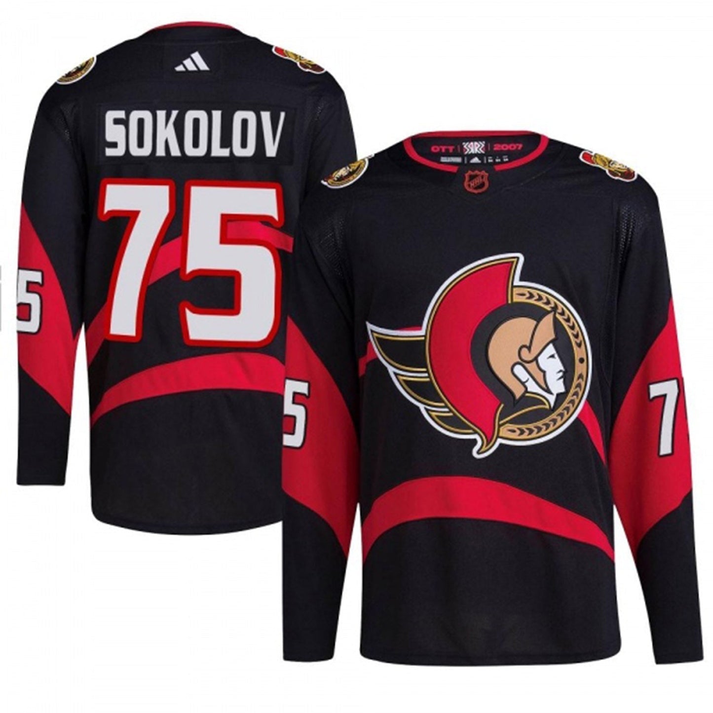 Hockey Egor Sokolov Chicago Blackhawks 75 Jersey