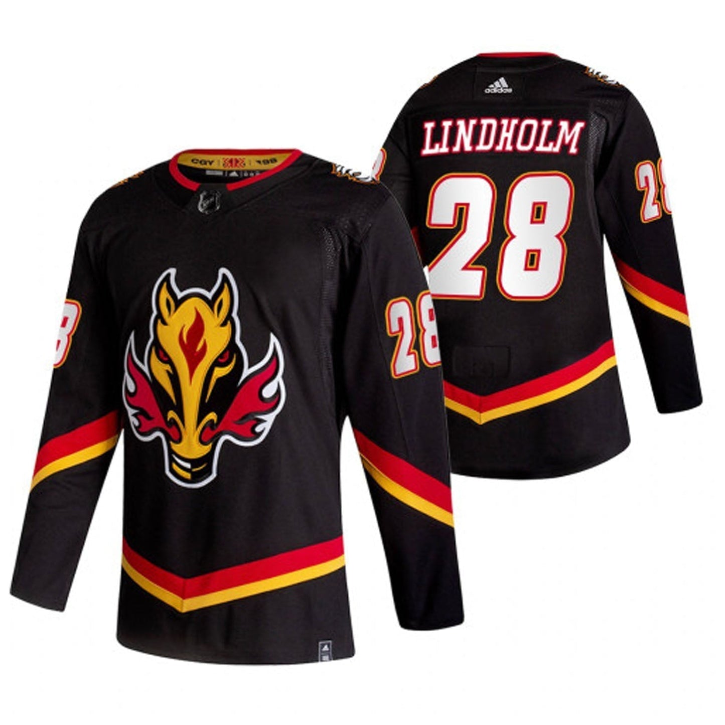 Hockey Elias Lindholm Calgary Flames 28 Jersey