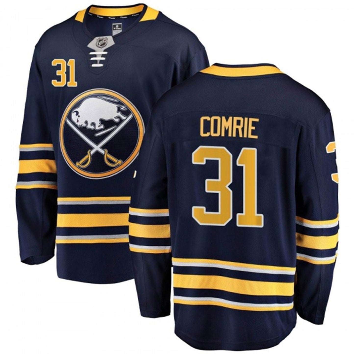Hockey Eric Comrie Buffalo Sabres 31 Jersey