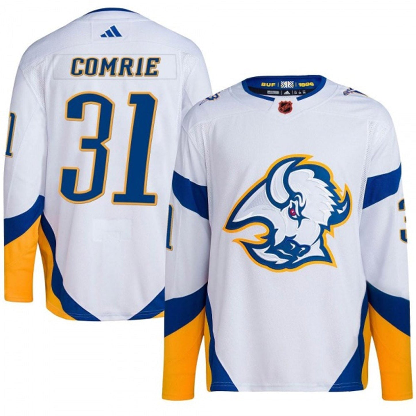 Hockey Eric Comrie Buffalo Sabres 31 Jersey