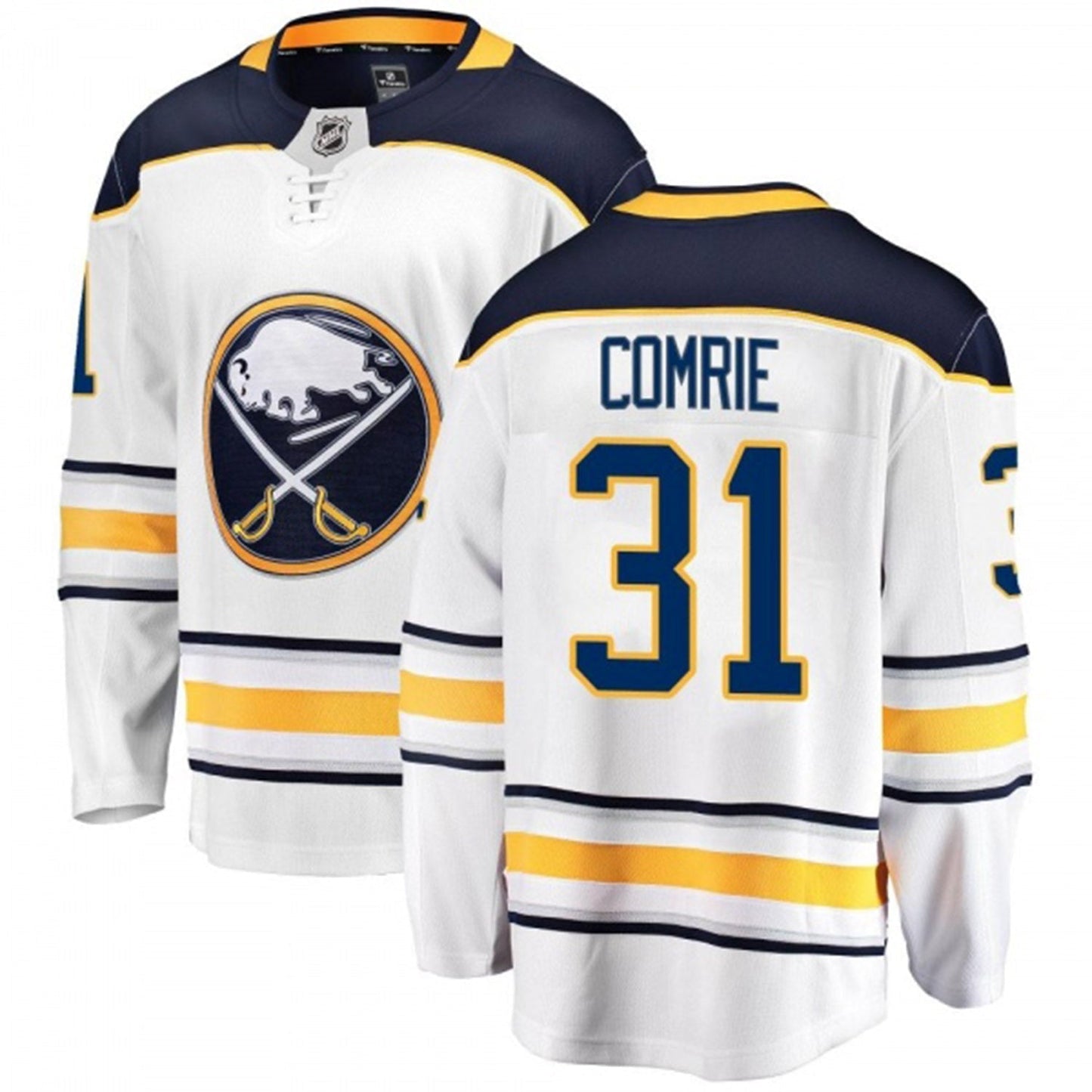 Hockey Eric Comrie Buffalo Sabres 31 Jersey