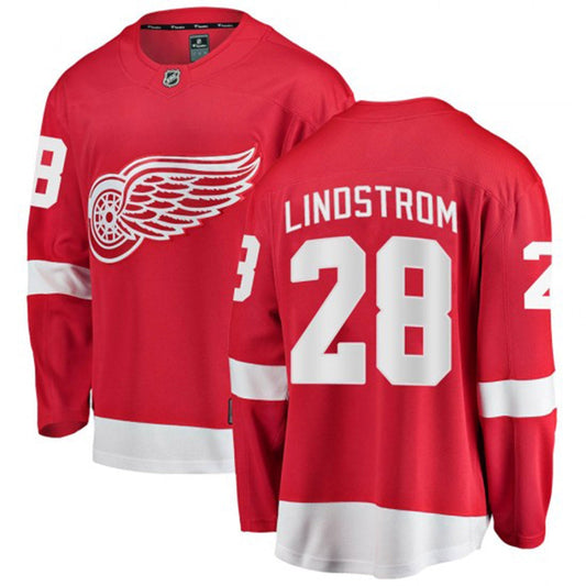 Hockey Gustav Lindstrom Detroit Red Wings 28 Jersey