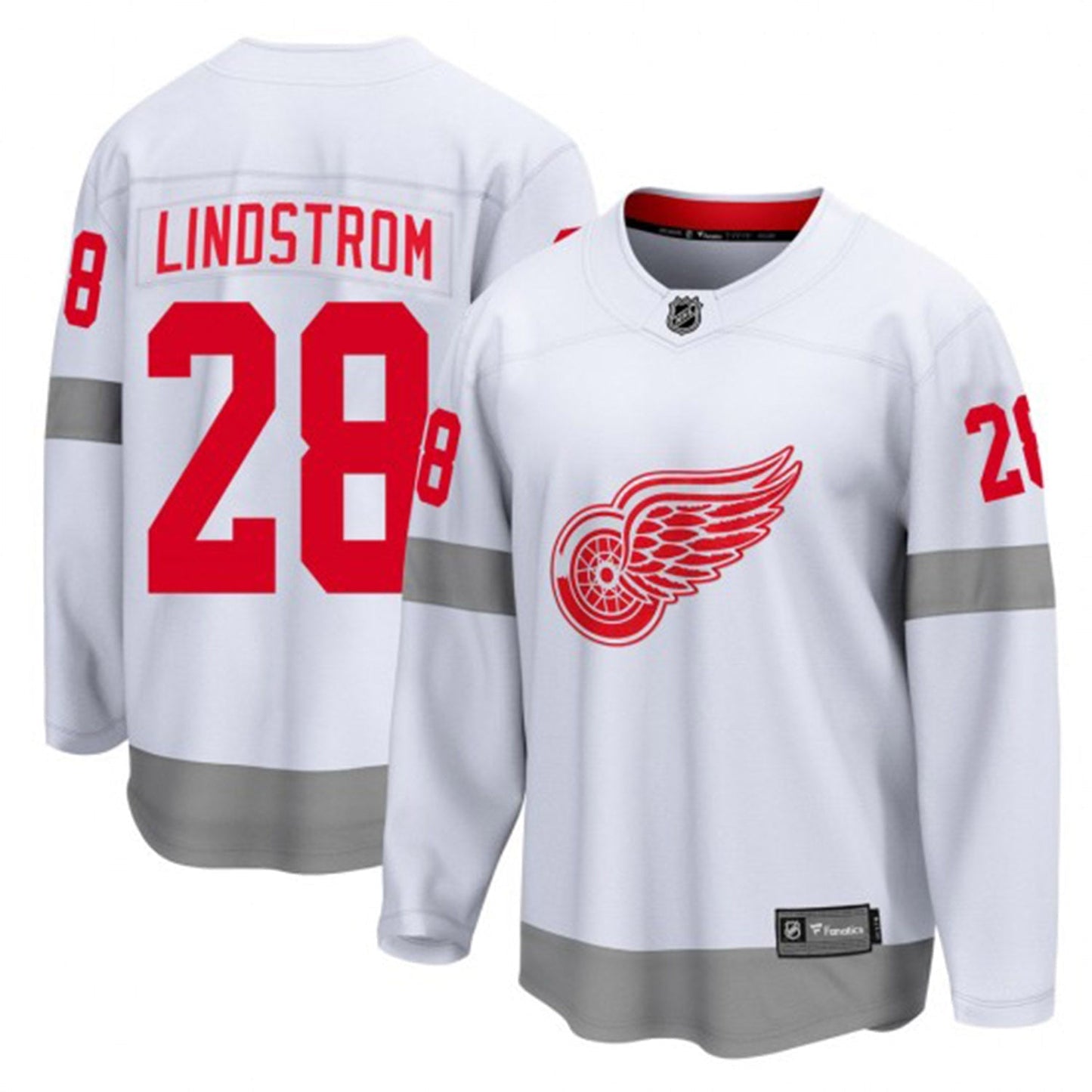 Hockey Gustav Lindstrom Detroit Red Wings 28 Jersey
