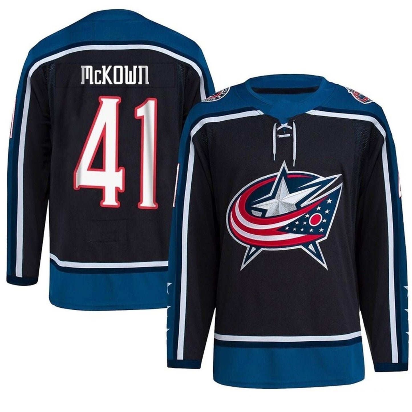 Hockey Hunter McKown Columbus Blue Jackets 41 Jersey