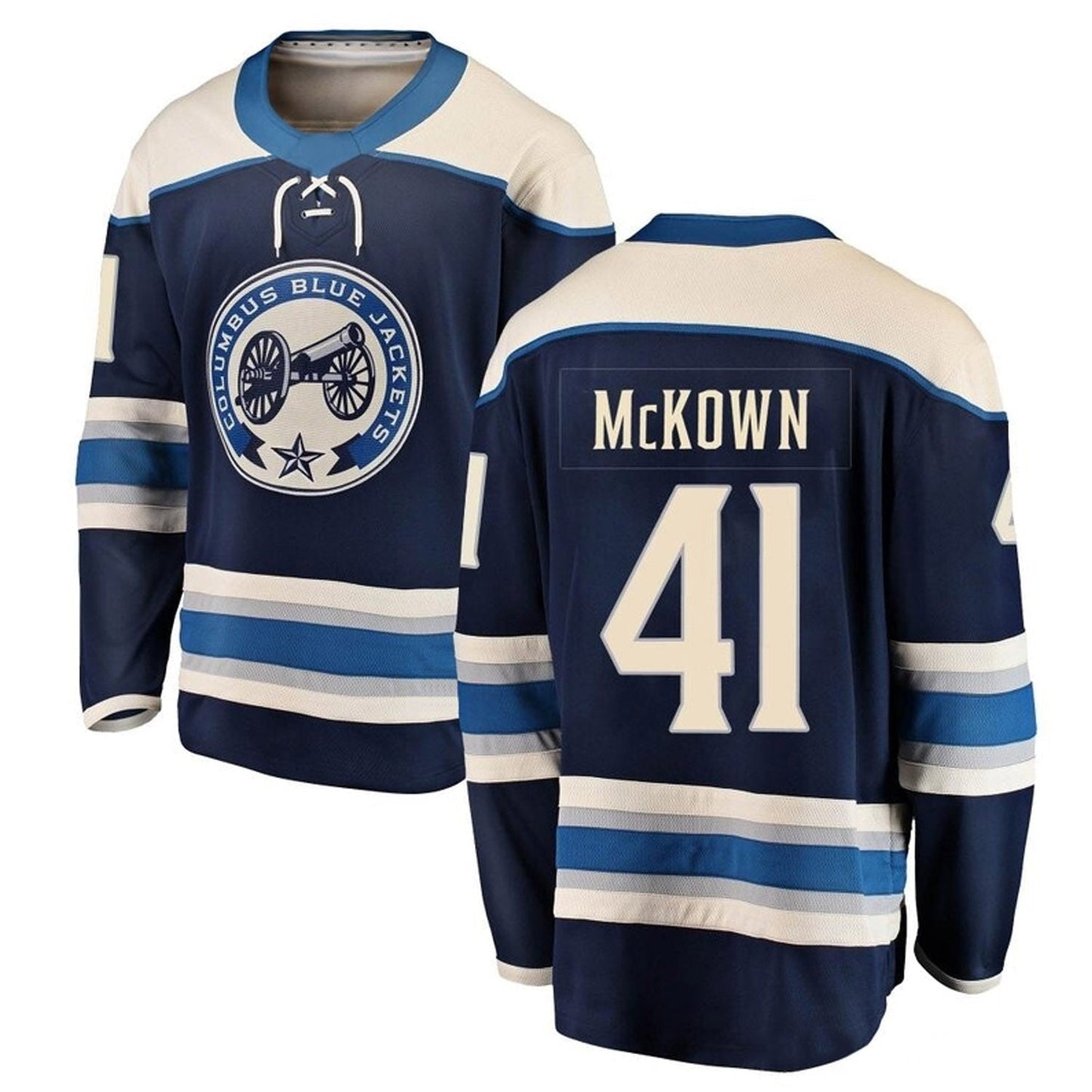 Hockey Hunter McKown Columbus Blue Jackets 41 Jersey
