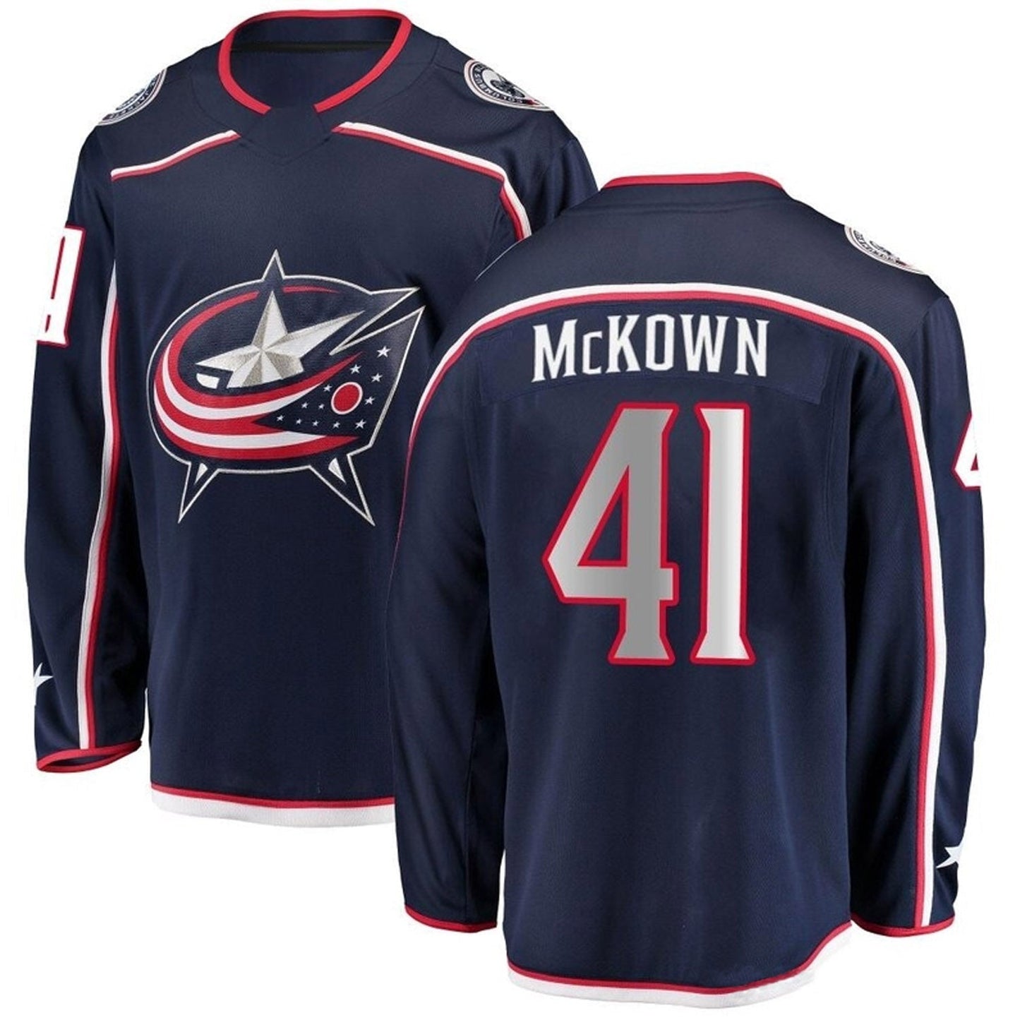 Hockey Hunter McKown Columbus Blue Jackets 41 Jersey