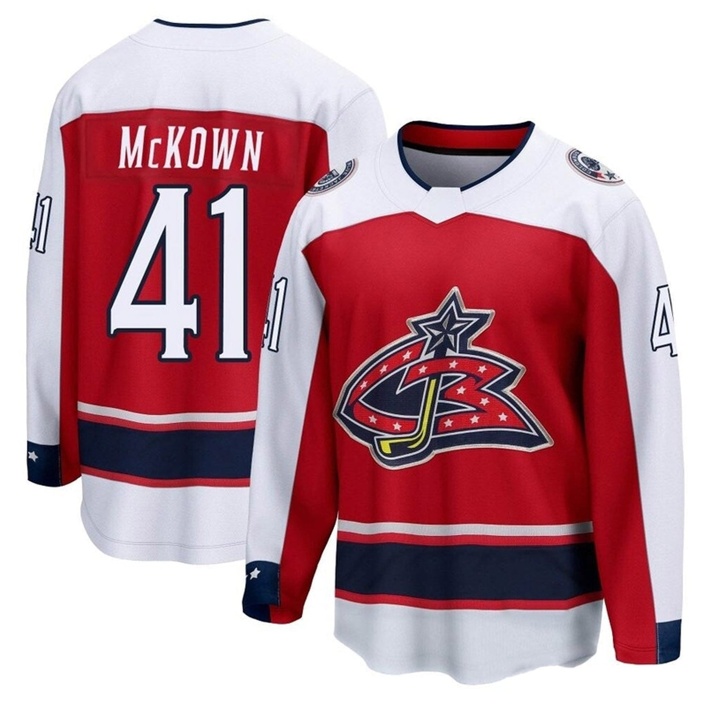 Hockey Hunter McKown Columbus Blue Jackets 41 Jersey
