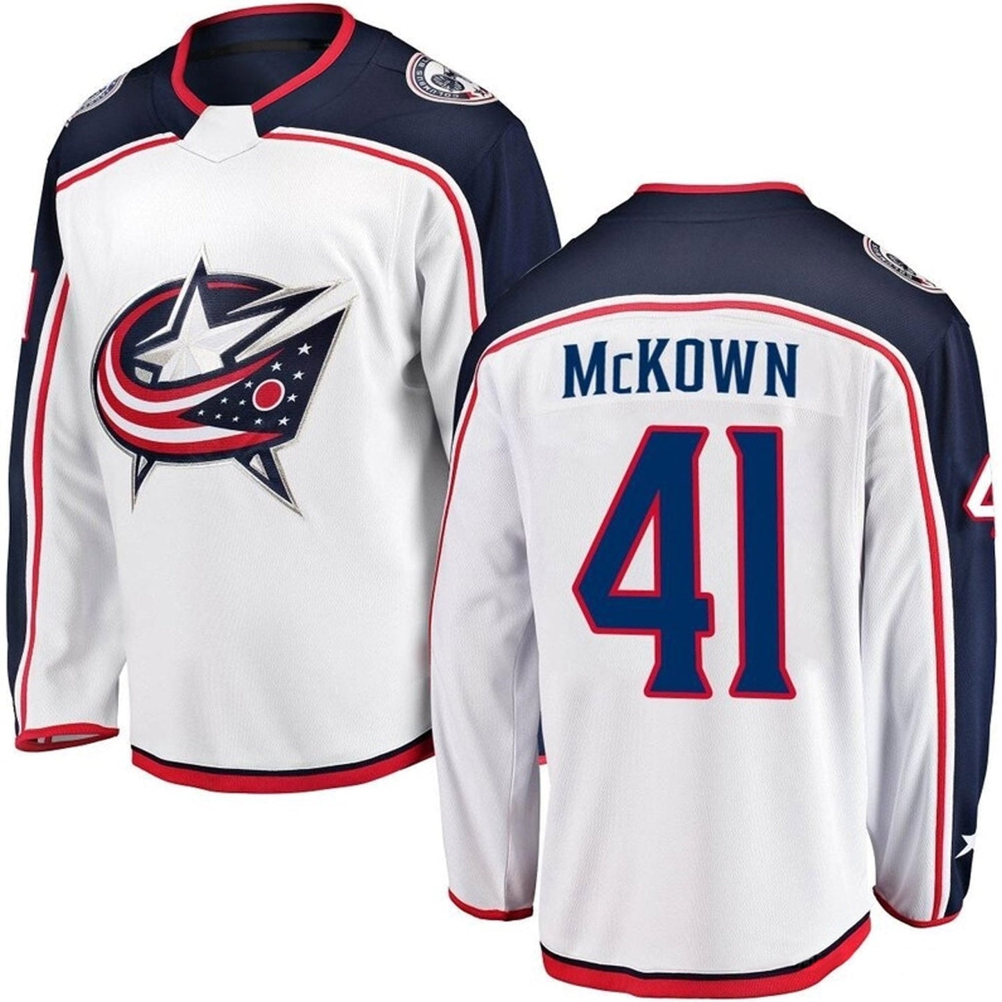Hockey Hunter McKown Columbus Blue Jackets 41 Jersey