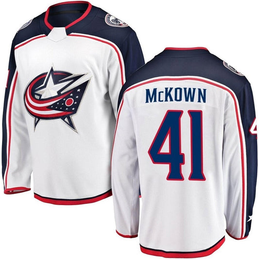 Hockey Hunter McKown Columbus Blue Jackets 41 Jersey