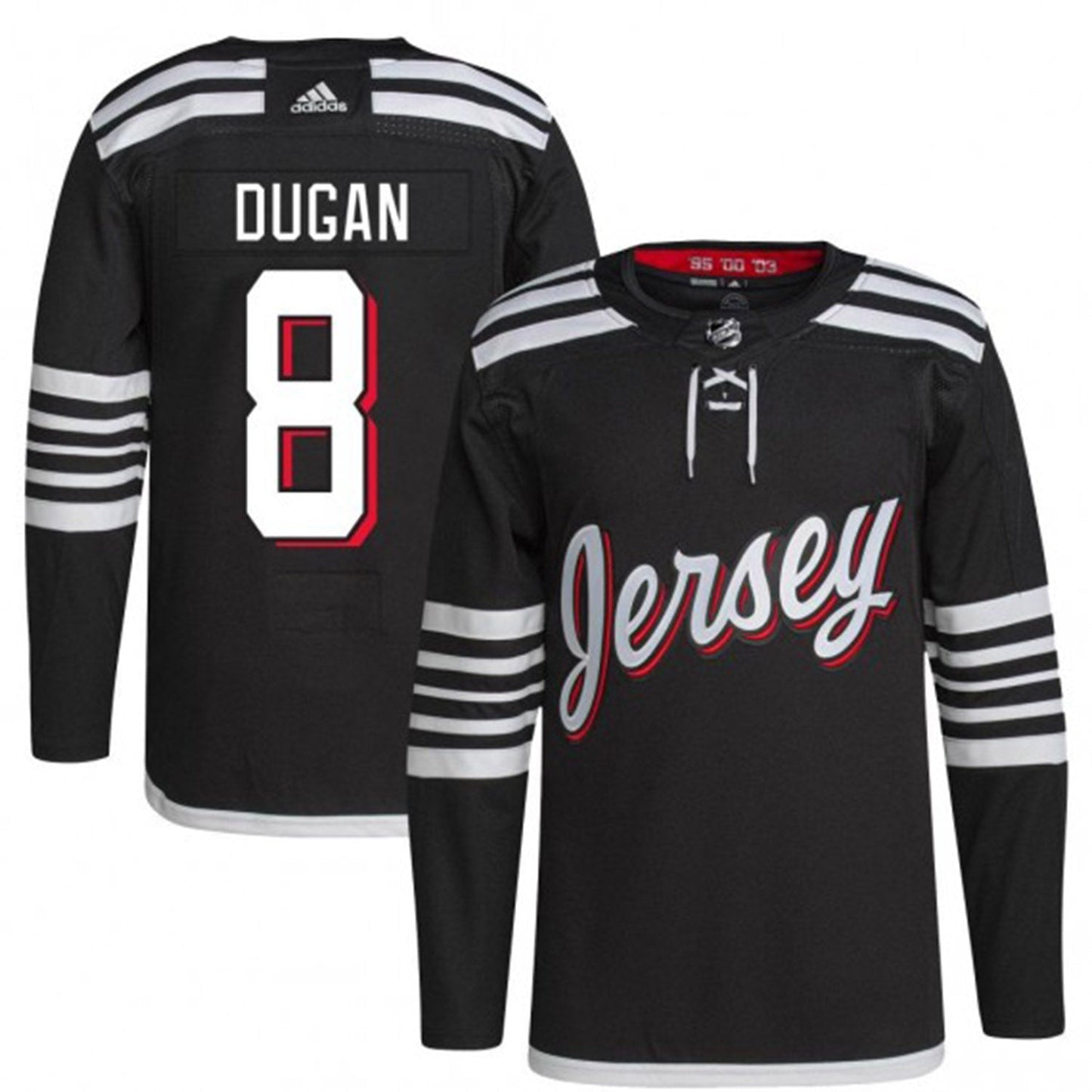 Hockey Jack Dugan New Jersey Devils 8 Jersey