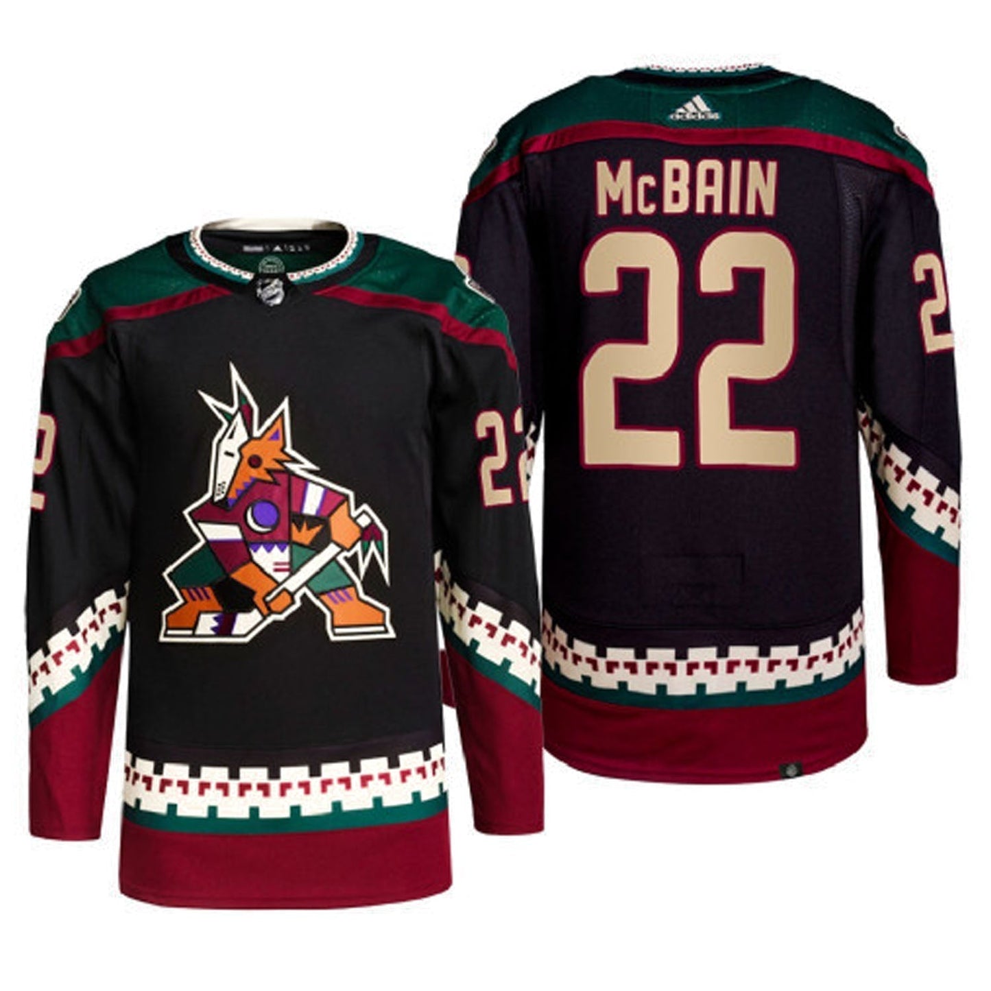 Hockey Jack McBain Arizona Coyotes 22 Jersey