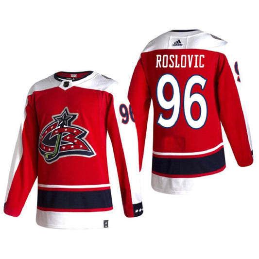 Hockey Jack Roslovic Columbus Blue Jackets 96 Jersey