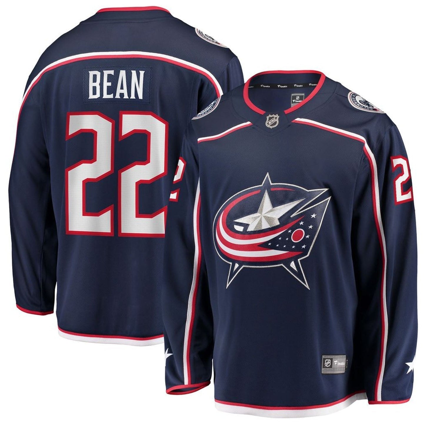 Hockey Jake Bean Columbus Blue Jackets 22 Jersey