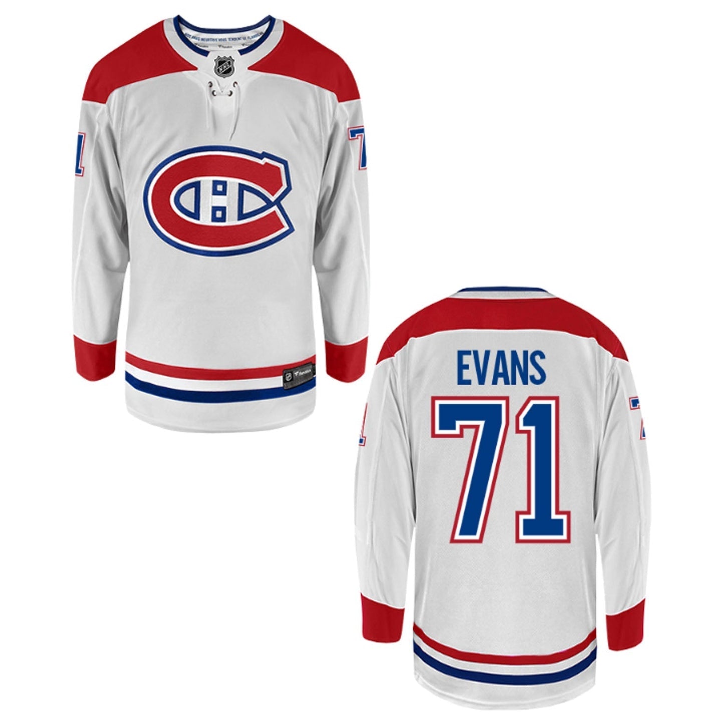 Hockey Jake Evans Montreal Canadiens 71 Jersey